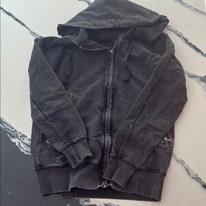 Charcoal Gray Zip-Up Hoodie